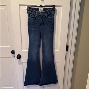 Boden Blue Flare Wide Leg Jeans